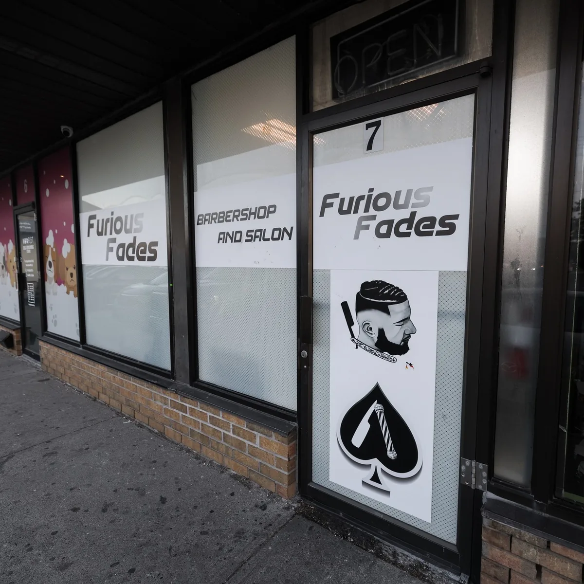 Furious Fades storefront at Unit 7, 9218 Yonge Street, Richmond Hill